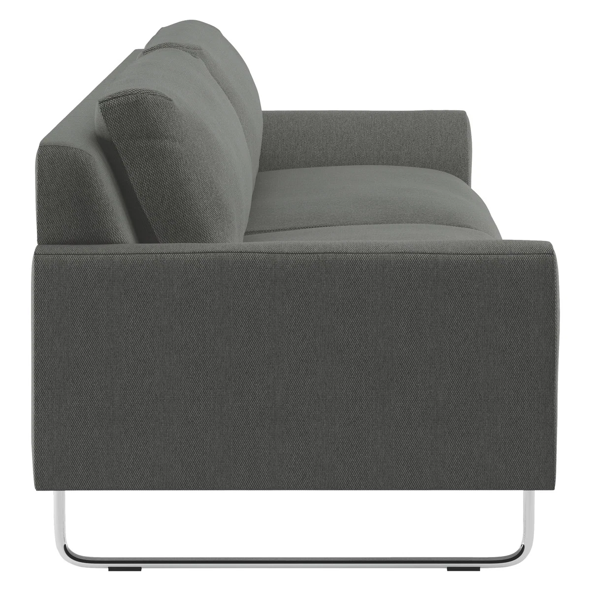 Lyle Charcoal Grey FaBric 3 Seater Sofa, Charcoal – image 3