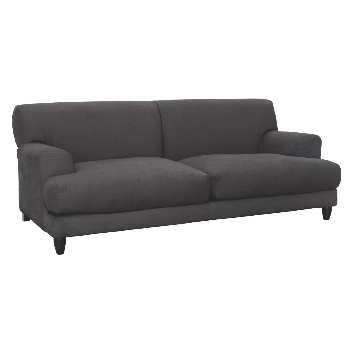 Askem Charcoal Grey Brushed Cotton 3 Seater Sofa, Charcoal – image 3
