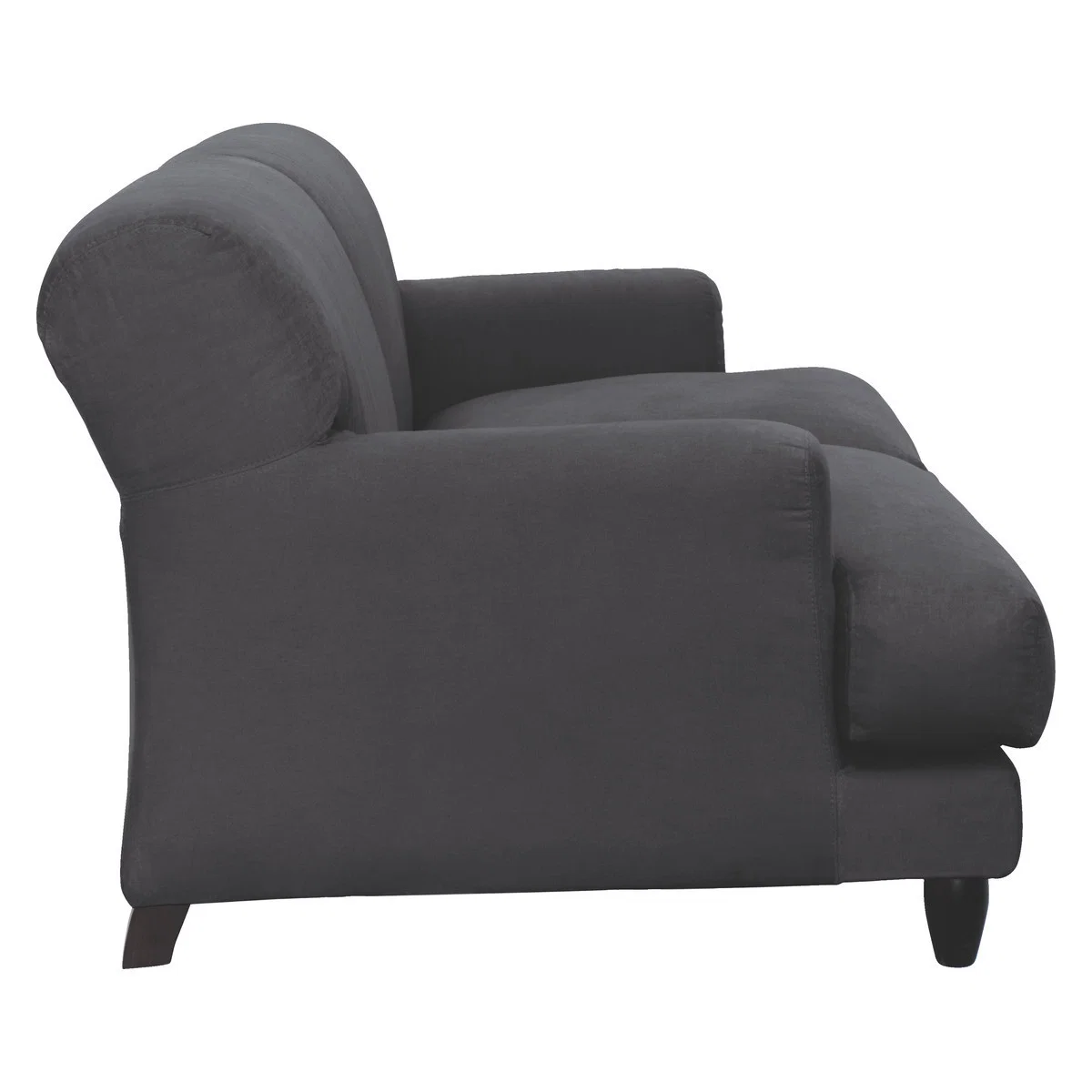Askem Charcoal Grey Brushed Cotton 3 Seater Sofa, Charcoal – image 4