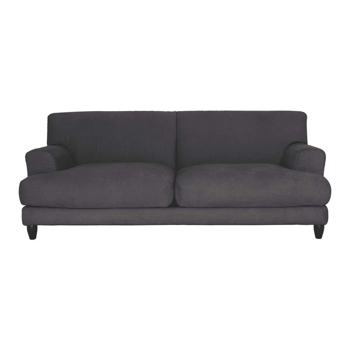 Askem Charcoal Grey Brushed Cotton 3 Seater Sofa, Charcoal – image 1