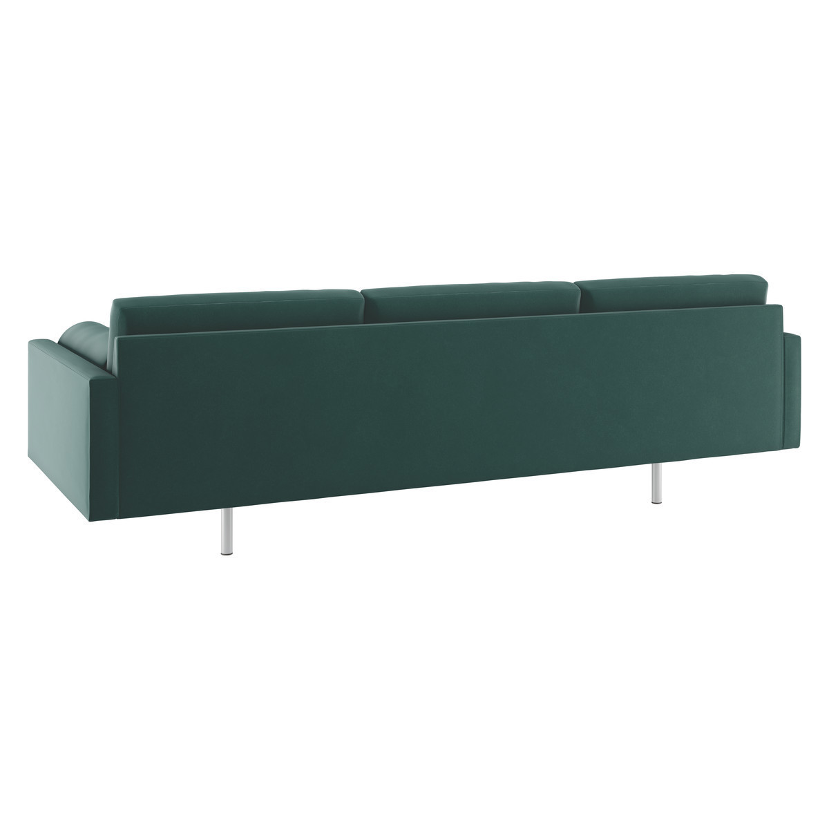 Spencer Emerald Green Velvet 4 Seater Sofa, Metal Legs, Green – image 5