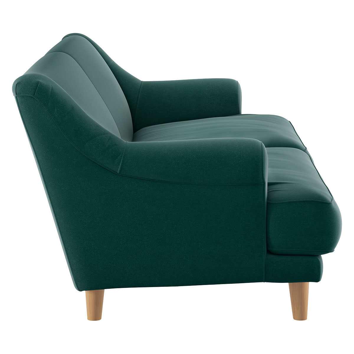 Townsend Emerald Green Velvet 2 Seater Sofa, Green – image 3