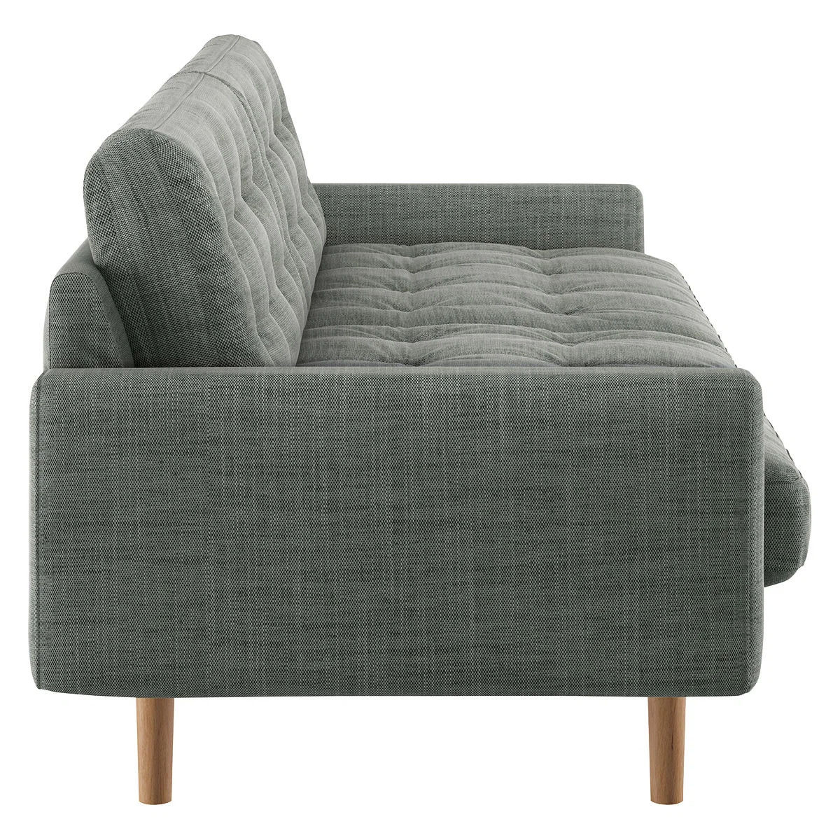 Fenner Grey Italian Woven FaBric 3 Seater Sofa, Grey – image 4
