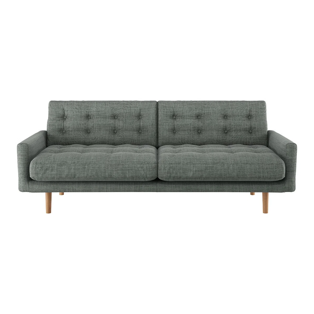 Fenner Grey Italian Woven FaBric 3 Seater Sofa, Grey – image 1