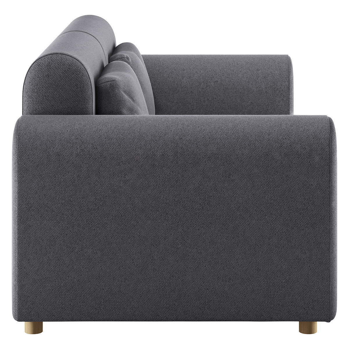 Tab Charcoal Grey FaBric 2 Seater Sofa, Charcoal – image 4