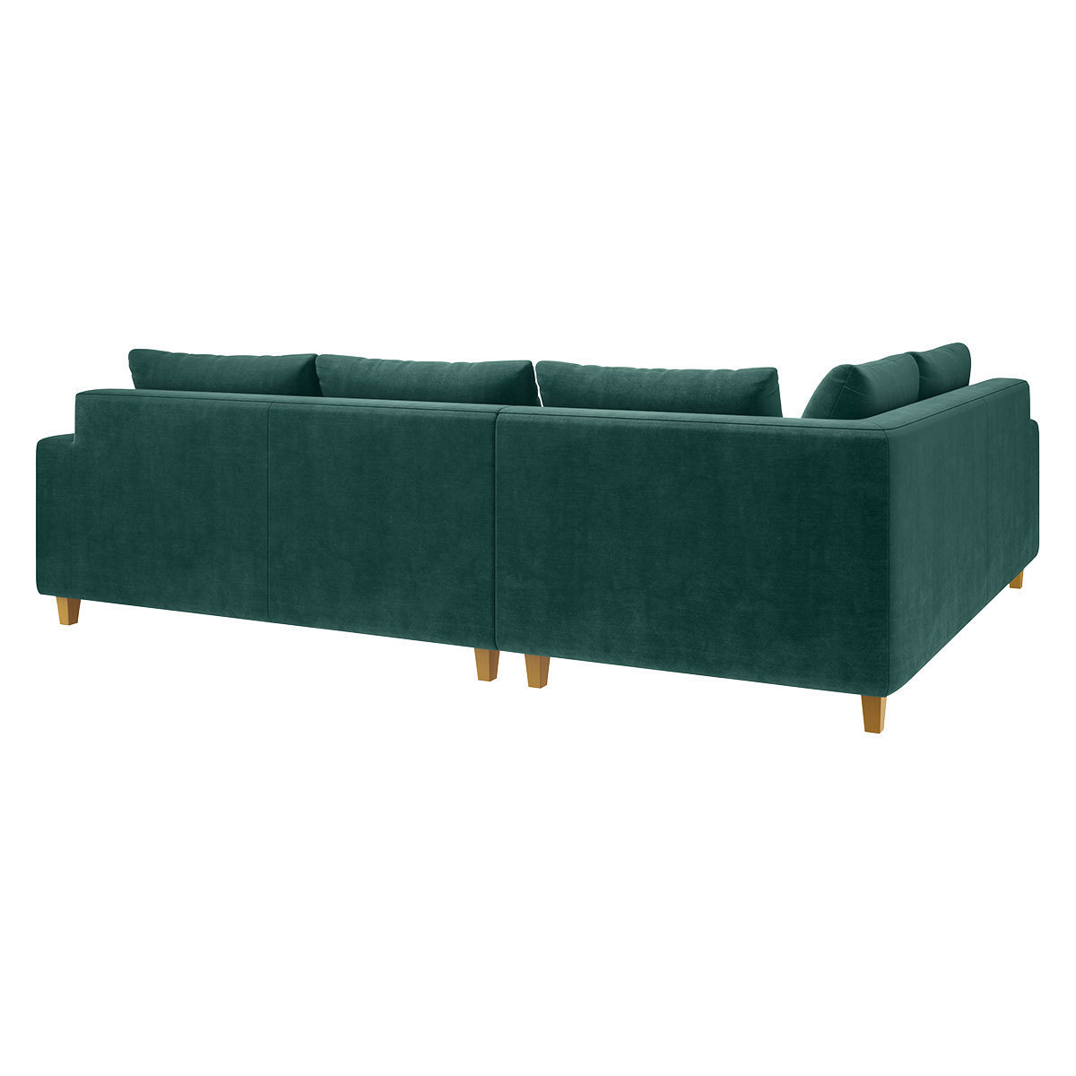 Wiltons Emerald Green Velvet Right Hand Corner Sofa, Green – image 5