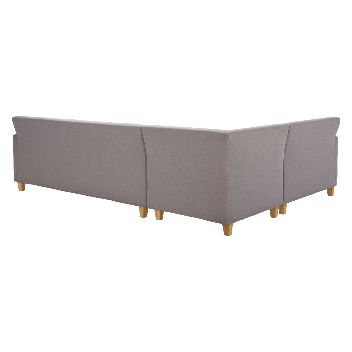 Chester Grey FaBric Right-Arm Corner Sofa, Oak Stained Feet, Grey – image 5