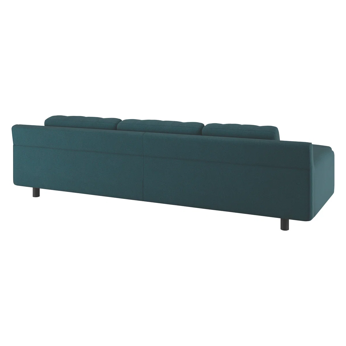 Hendricks Teal Green Wool Herringbone Left Arm Chaise Sofa, Green – image 8