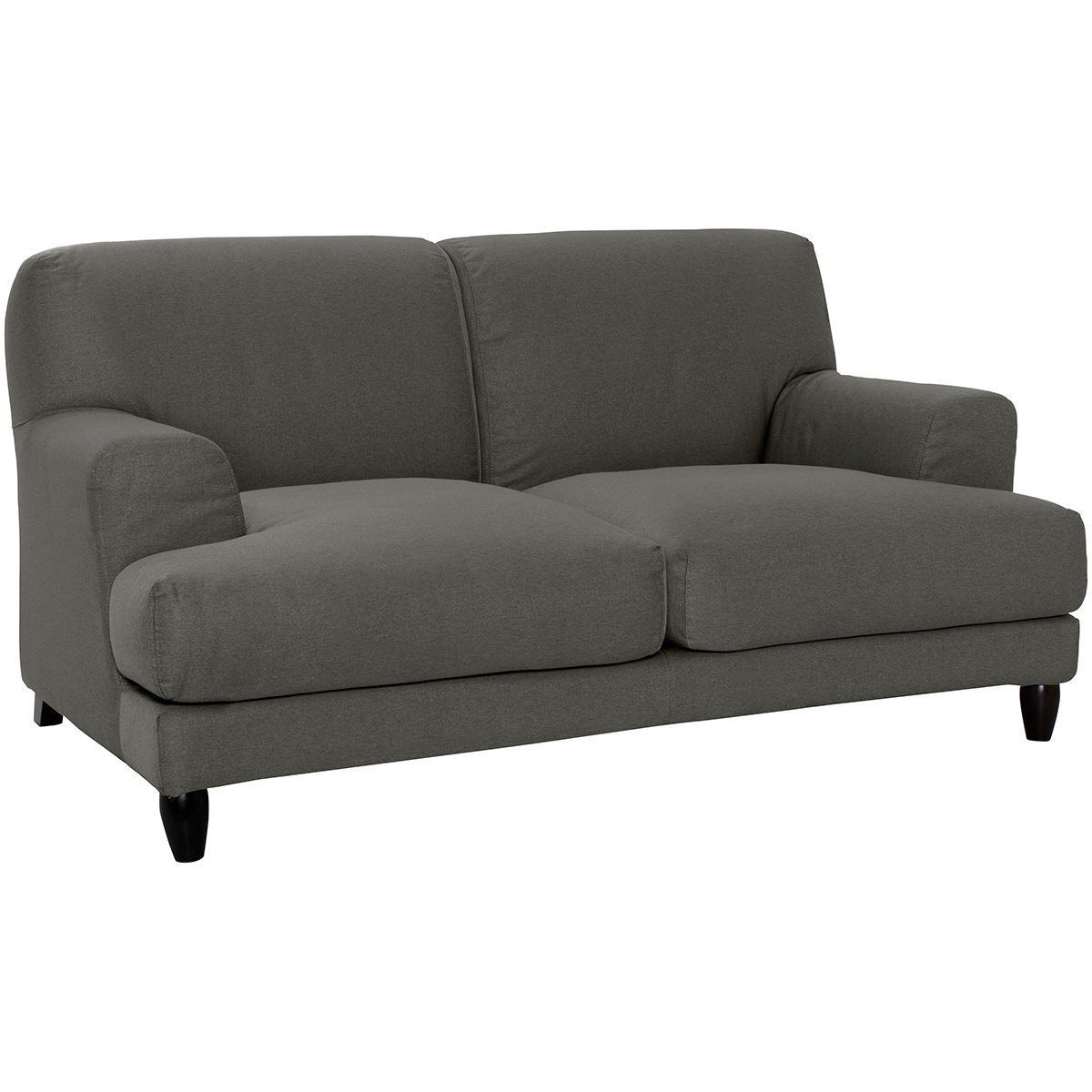 Askem Charcoal Grey FaBric 2 Seater Sofa, Charcoal – image 3
