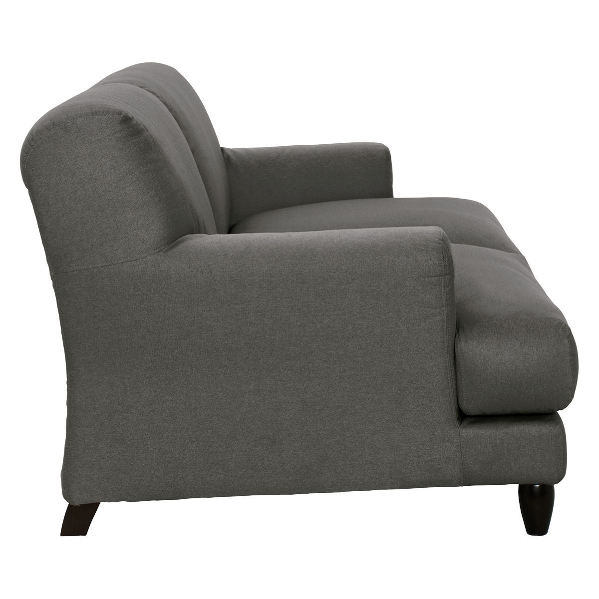 Askem Charcoal Grey FaBric 2 Seater Sofa, Charcoal – image 4