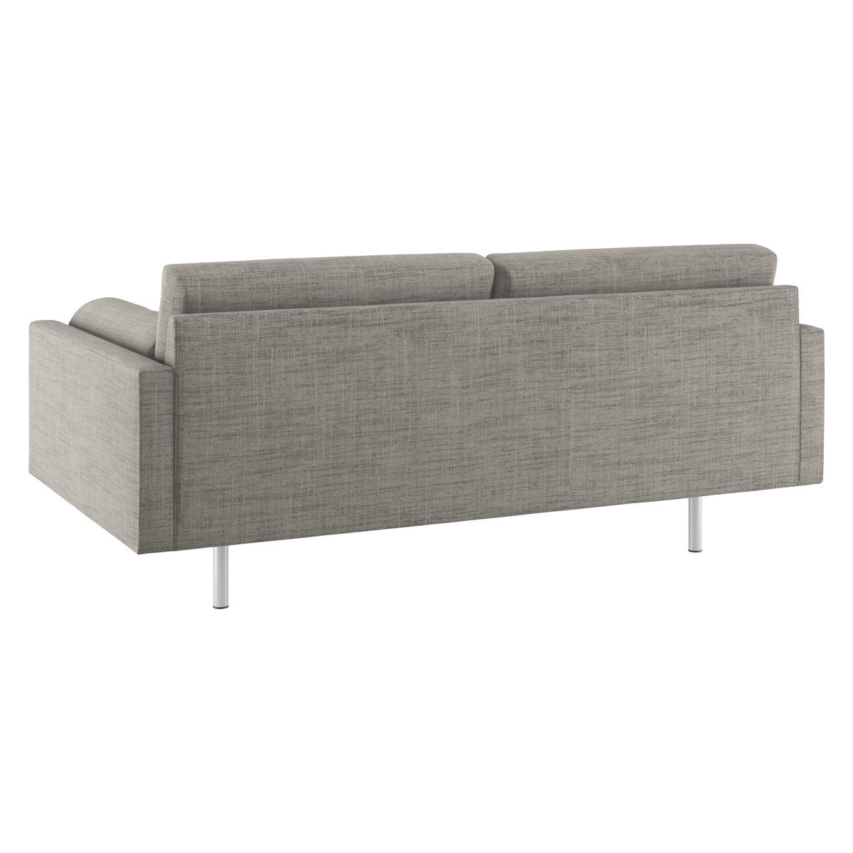 Spencer Black And White Italian Woven 2 Seater Sofa, Metal Leg, Black And White – image 5