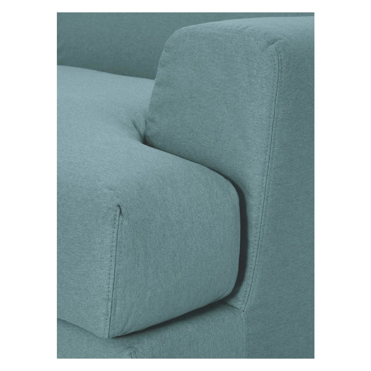 Askem Teal Blue Acor FaBric Compact Sofa, Blue – image 6