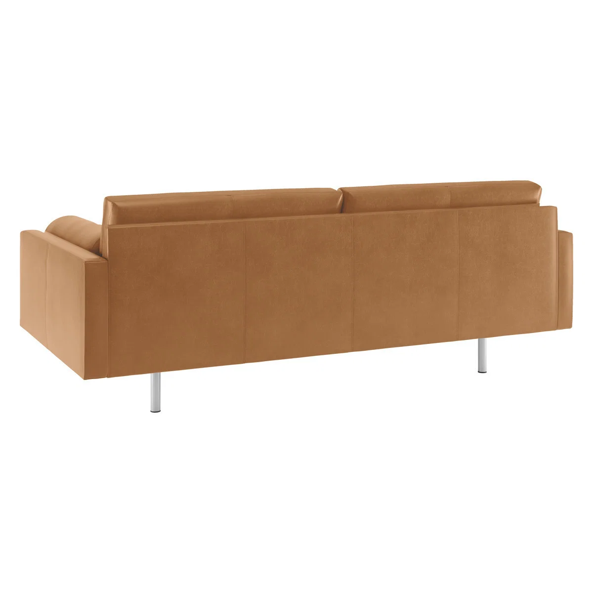 Spencer Mid Tan Leather 3 Seater Sofa, Metal Legs, Mid Tan – image 5