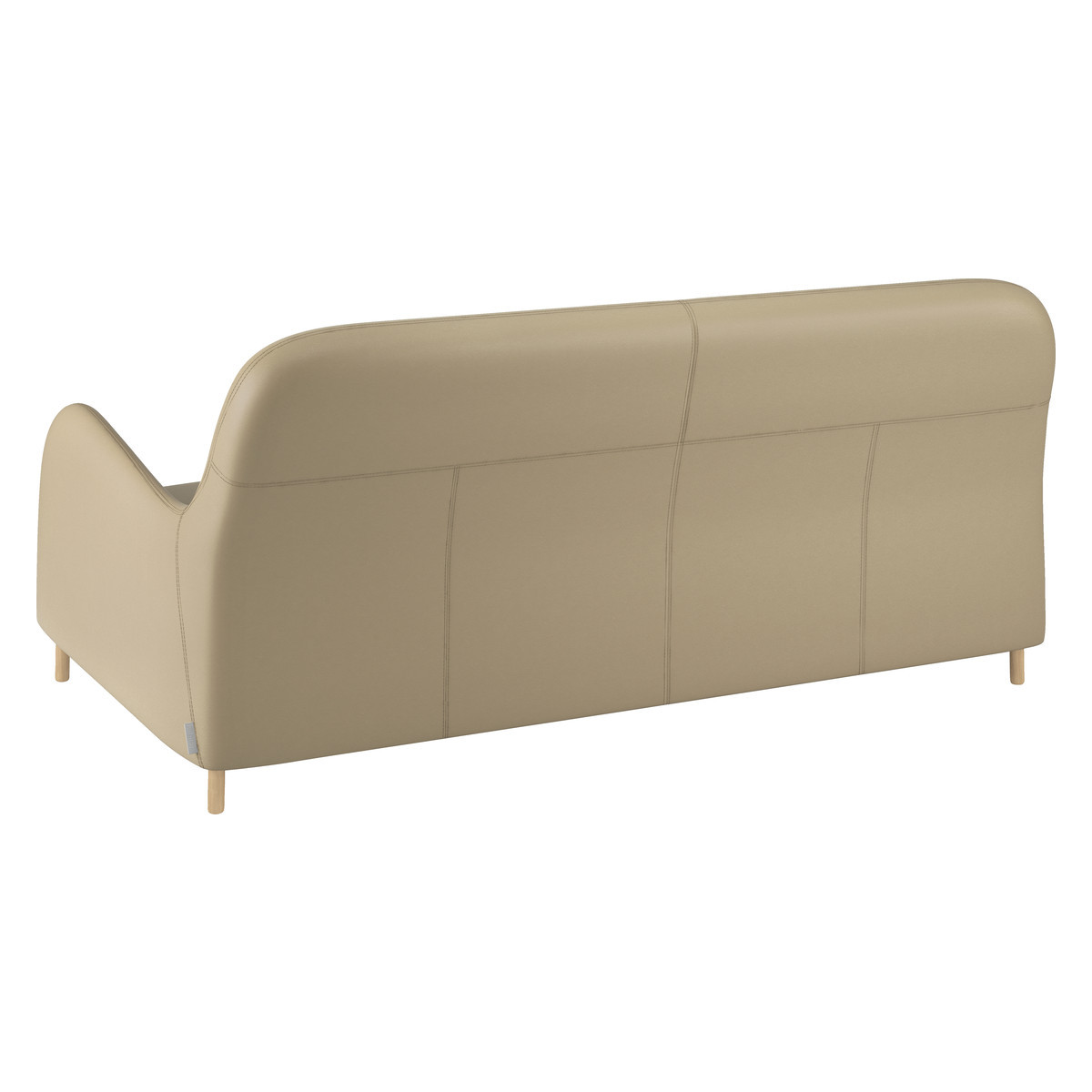 Smithfield Stone Leather 3 Seater Sofa, Stone – image 4