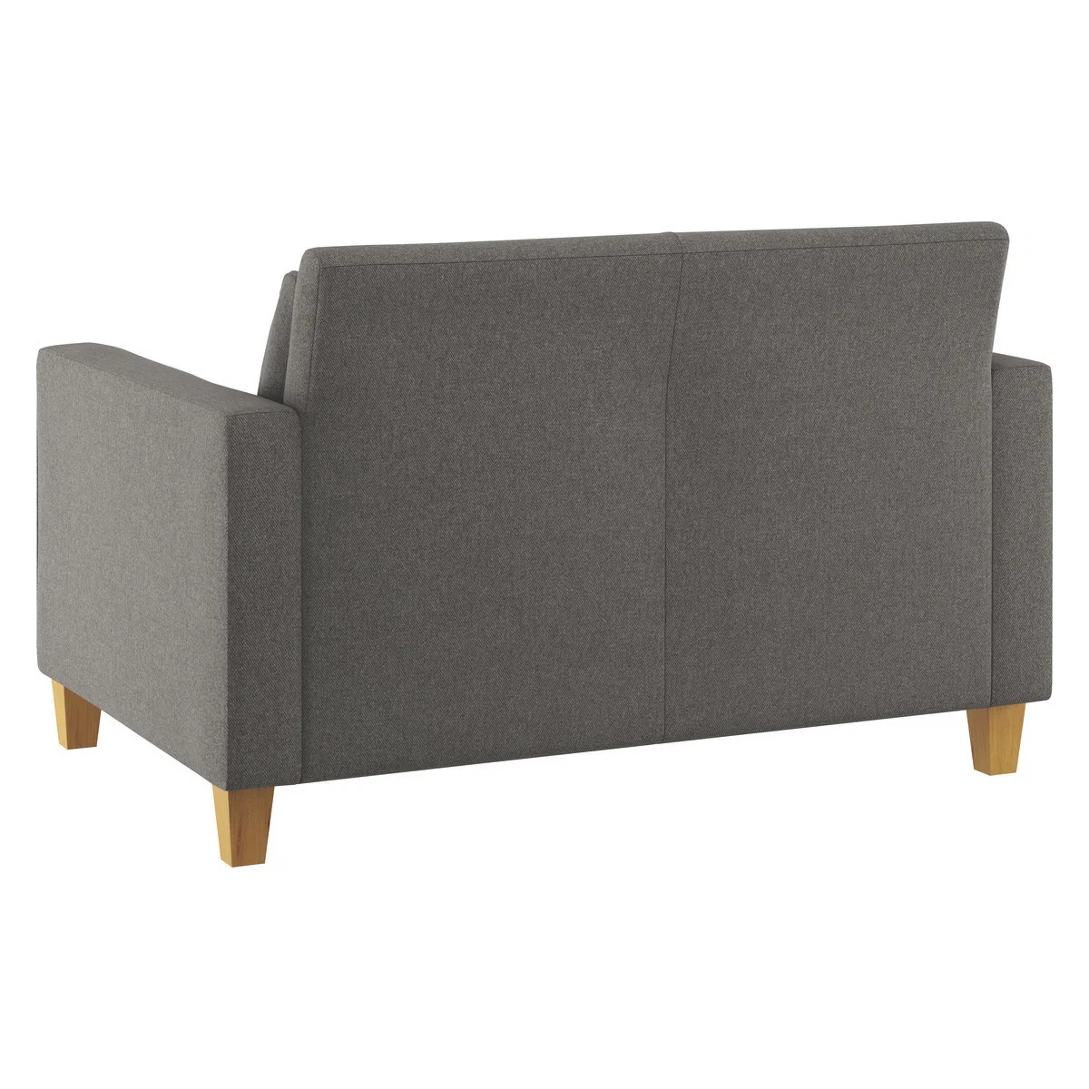 Chester Charcoal Grey Wool Tweed Compact Sofa, Oak Stained Feet, Charcoal – image 5