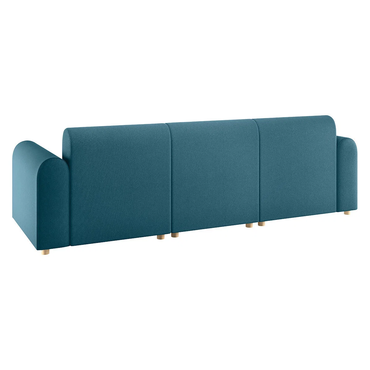 Tab Teal Green FaBric 4 Seater Sofa, Green – image 5
