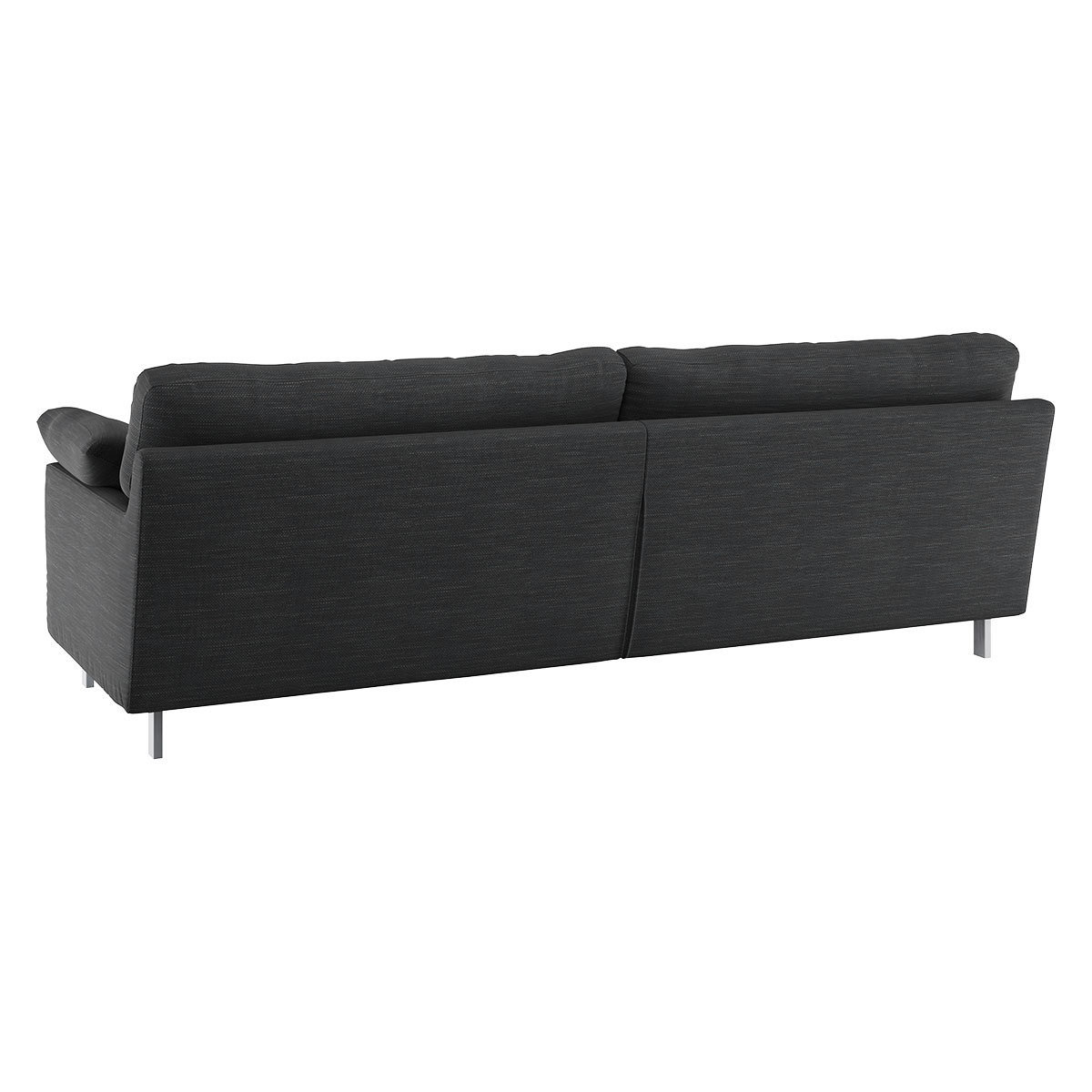 Cuscino Charcoal Grey Textured FaBric 3 Seater Sofa, Charcoal – image 5