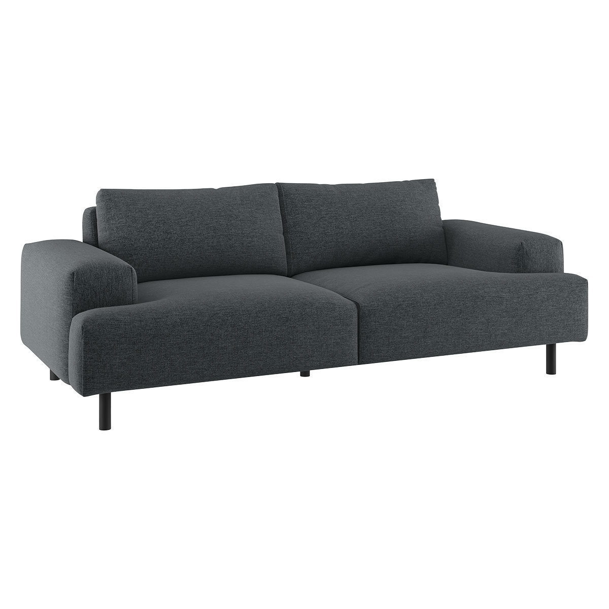 Habitat Julien 3 seater Fabric Sofa - Charcoal – image 3