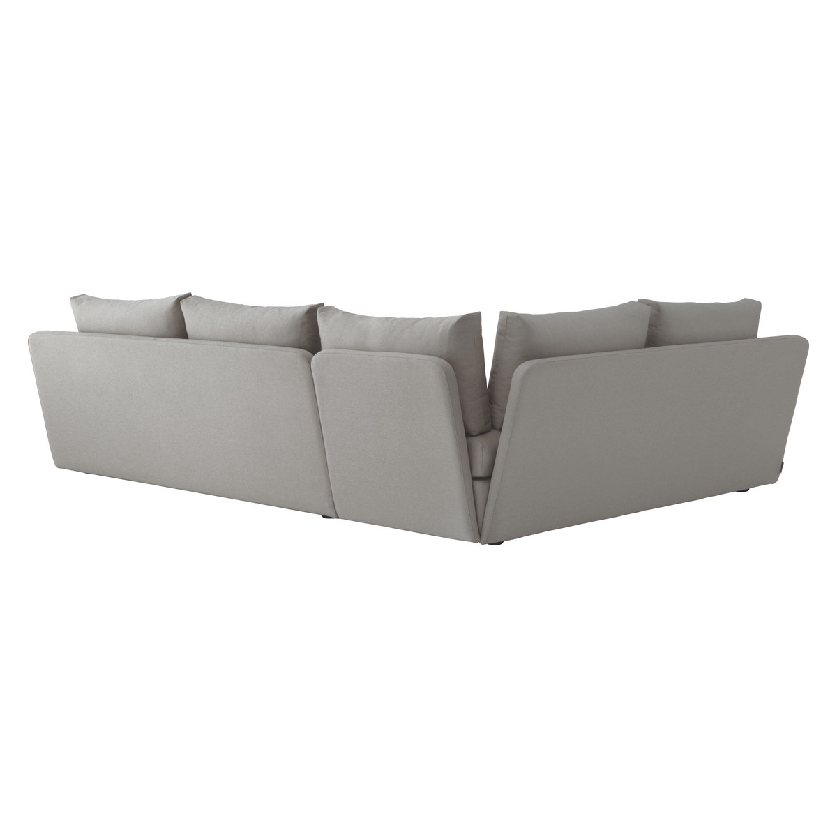 Kasha Light Grey Textured FaBric Right-Arm Corner Sofa, Grey – image 5