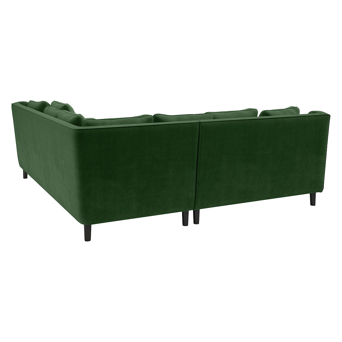 Swift Green Velvet Reversible Corner Sofa, Moss Green – image 5