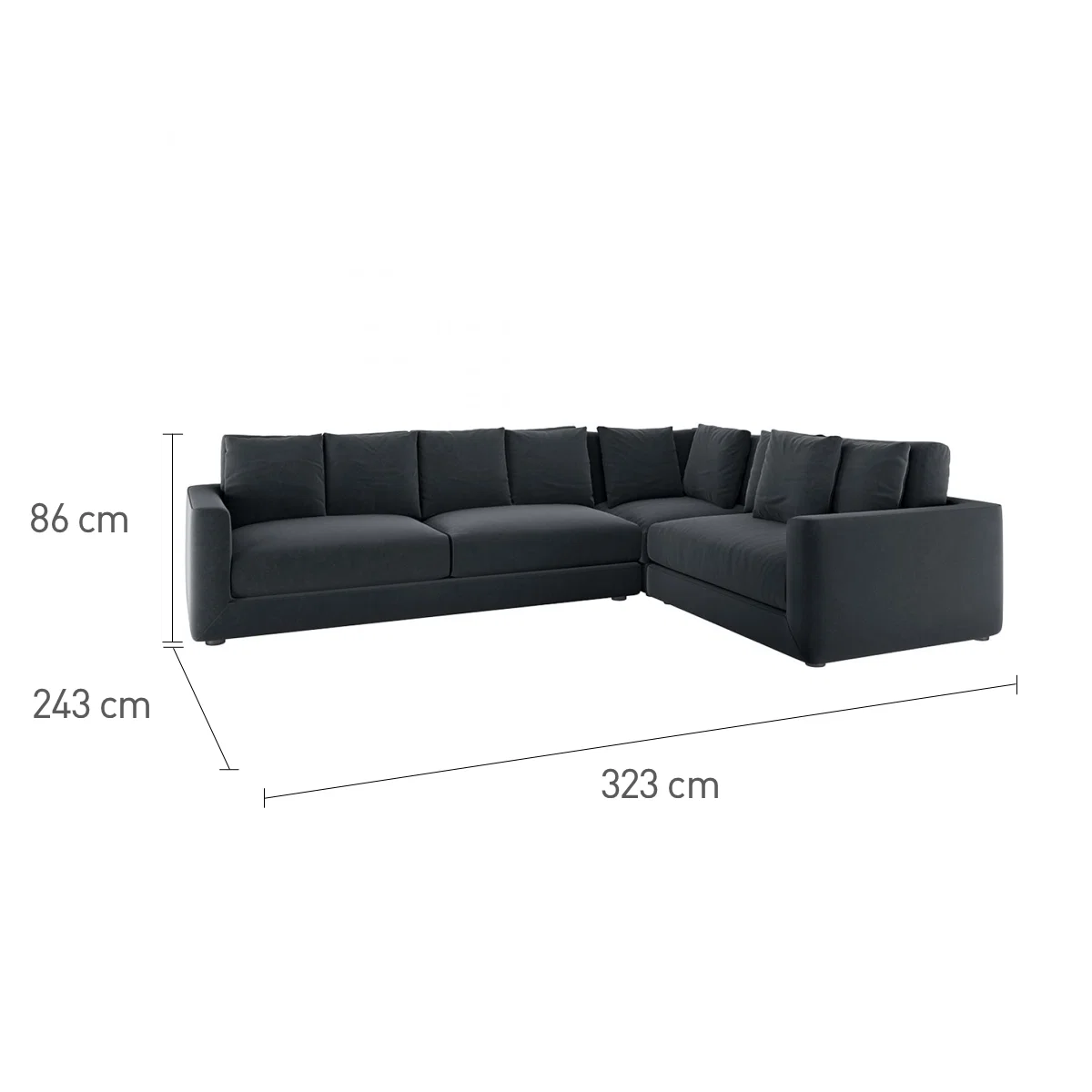 Rupert Sage Green Velvet Left-Arm Corner Sofa, Green Green – image 7