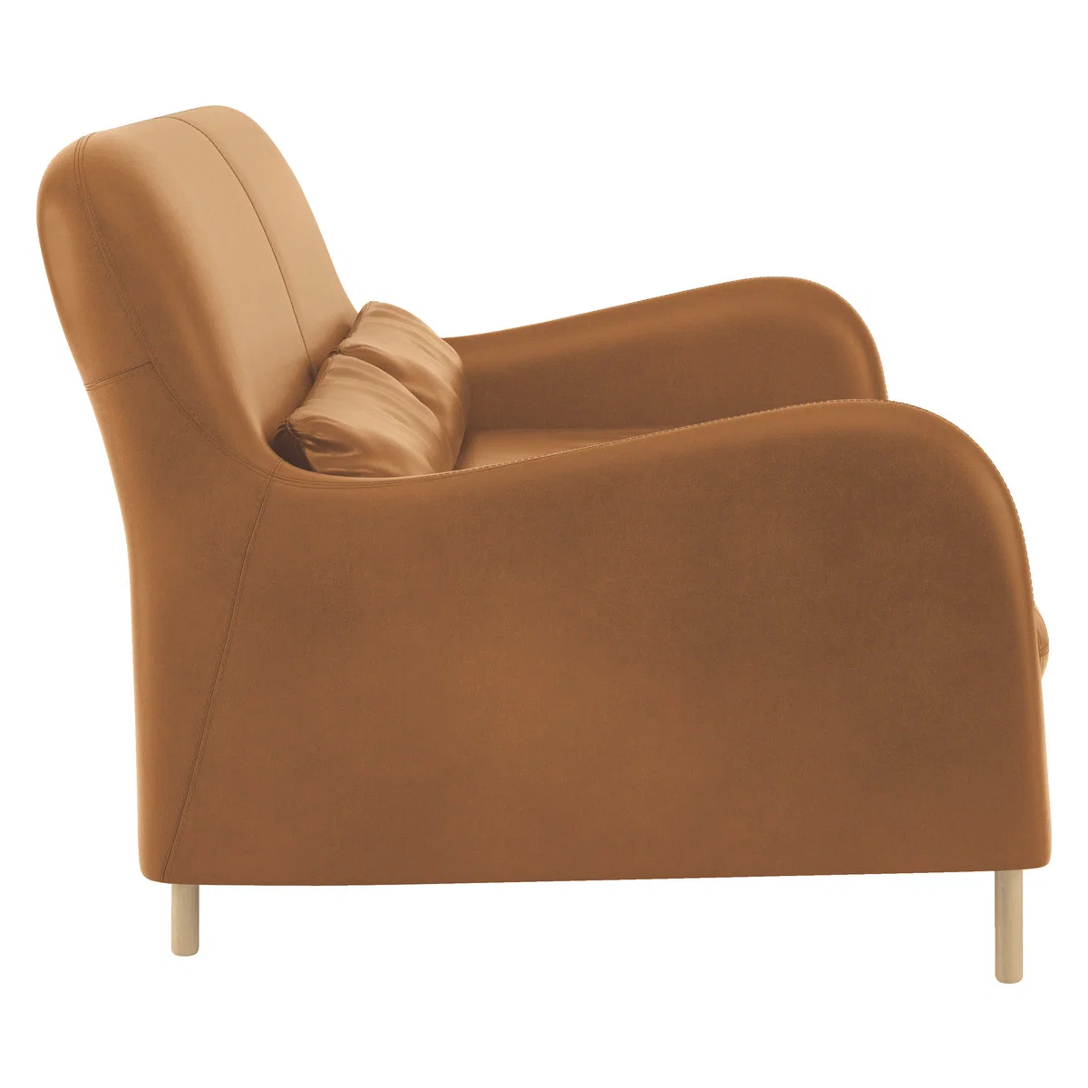 Smithfield Mid Tan Leather 3 Seater Sofa, Mid Tan – image 3