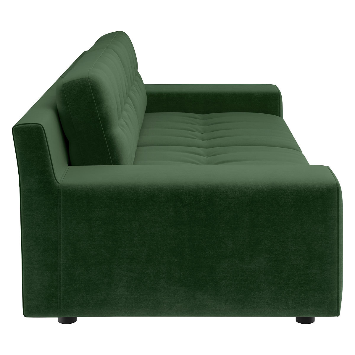 Hendricks Moss Green Velvet 4 Seater Easy Access Sofa, Moss Green – image 4