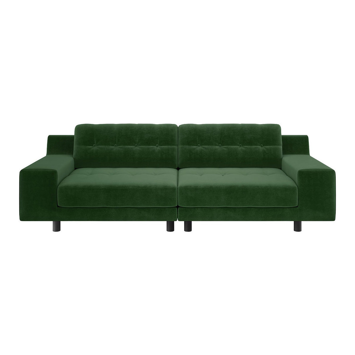 Hendricks Moss Green Velvet 4 Seater Easy Access Sofa, Moss Green – image 1
