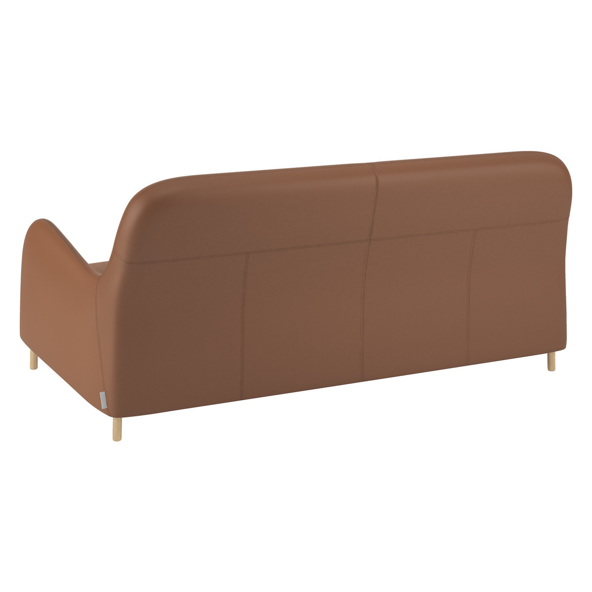 Smithfield Light Brown Leather 3 Seater Sofa, Light Brown – image 4