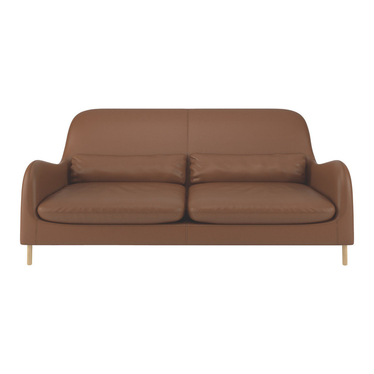 Smithfield Light Brown Leather 3 Seater Sofa, Light Brown – image 1