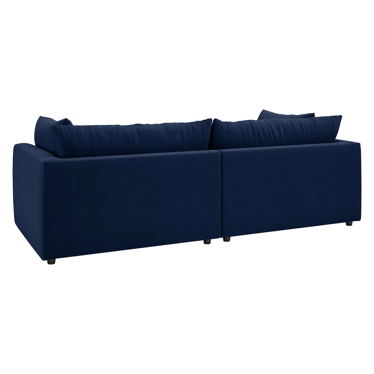 Clemence Navy Blue Velvet 4 Seat Sofa, Navy – image 5