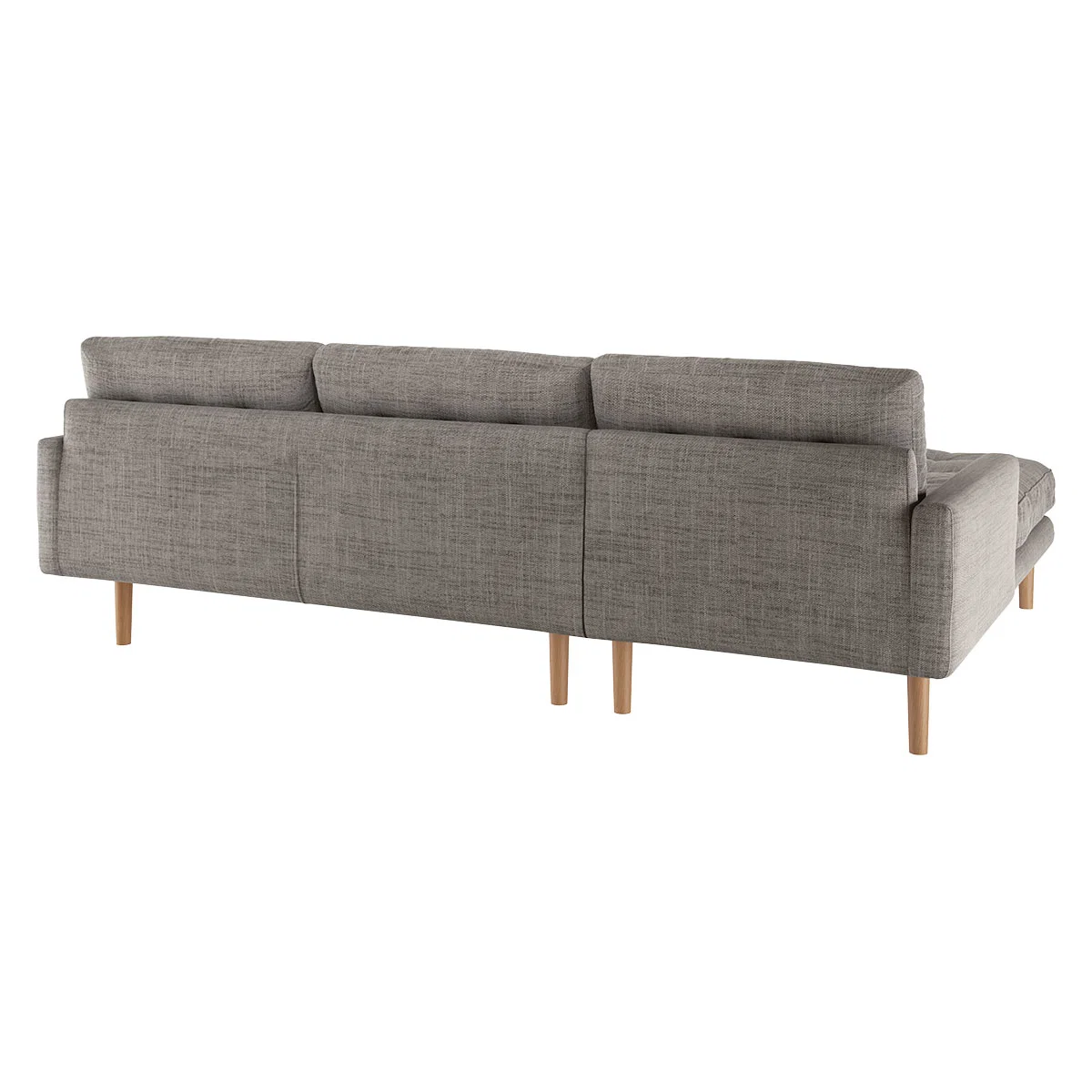 Fenner Black & White Woven Left-Hand 4 Seat Chaise Sofa, Black And White – image 4