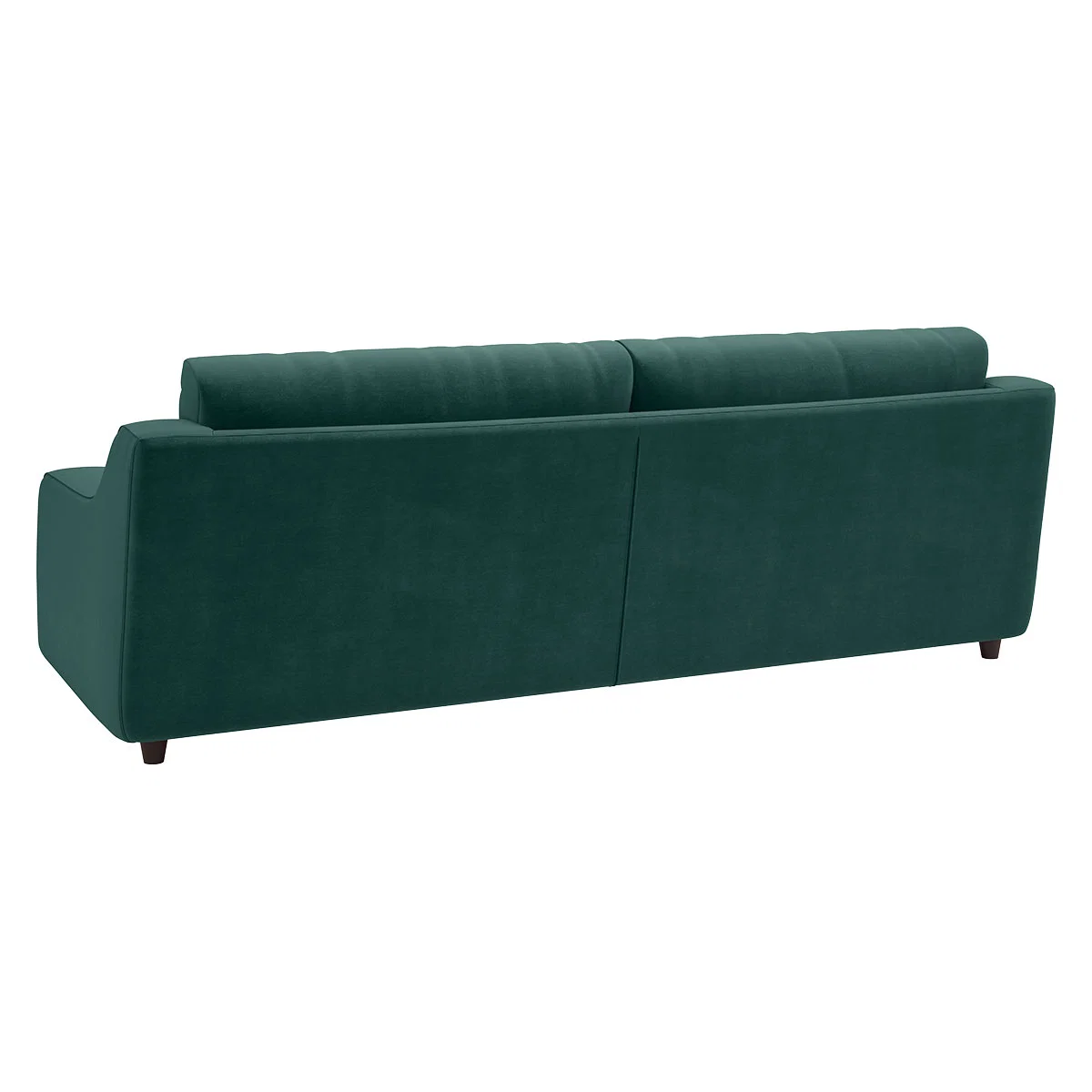 Slope Emerald Green Velvet 3 Seat Sofa, Green – image 5
