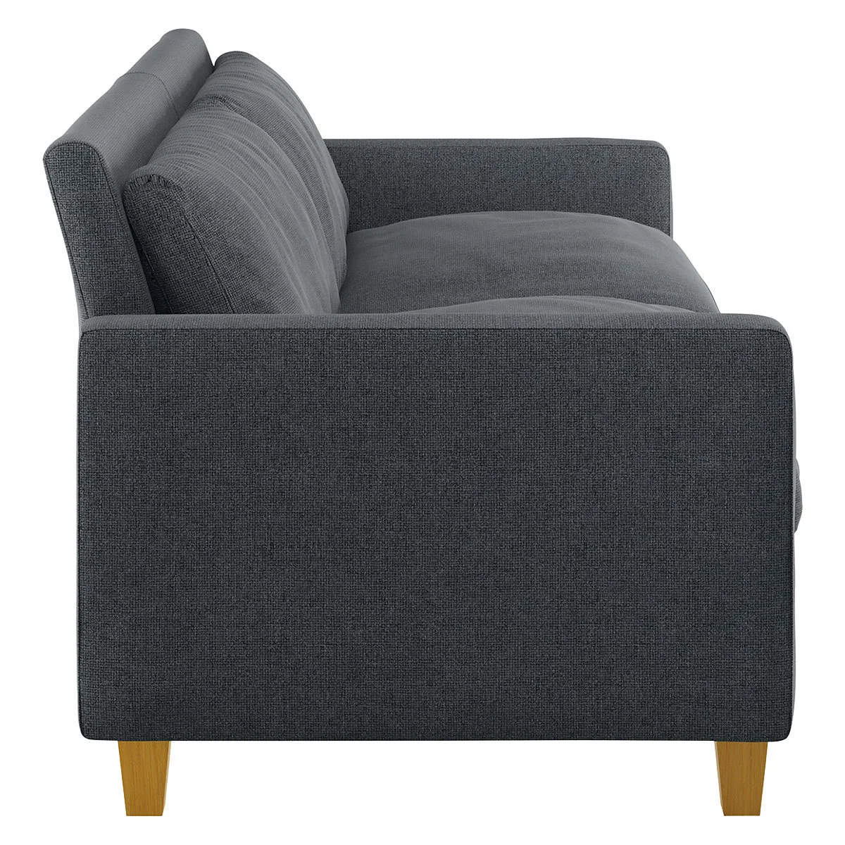 Chester Grey Textured FaBric 3 Seater Sofa, Grey – image 3