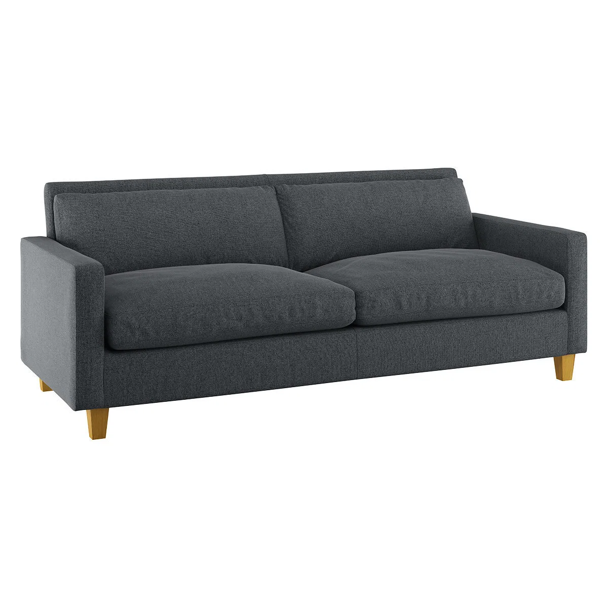 Chester Grey Textured FaBric 3 Seater Sofa, Grey – image 4
