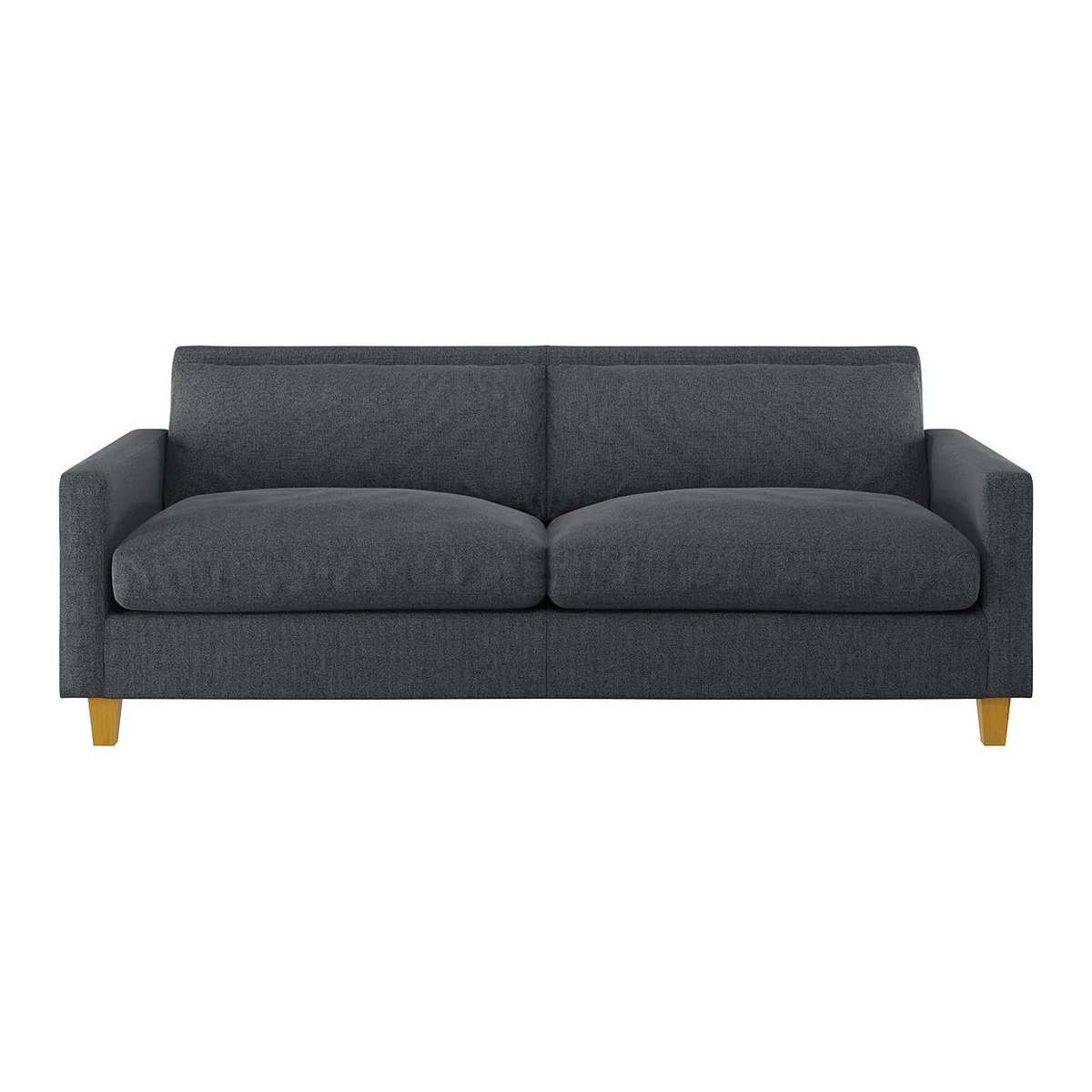 Chester Grey Textured FaBric 3 Seater Sofa, Grey – image 1