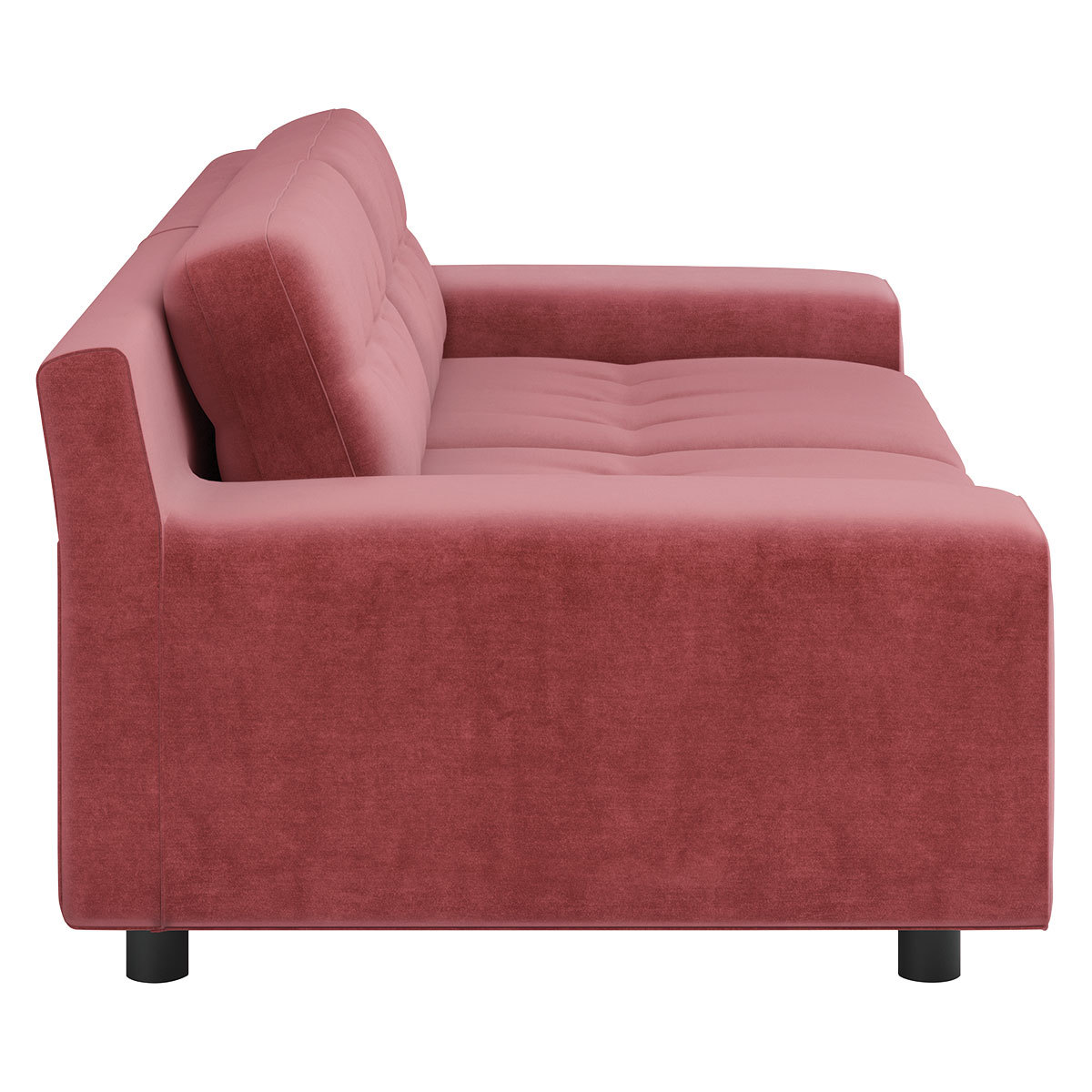 Hendricks Dusty Rose Velvet 3 Seater Sofa, Dusty Rose – image 4