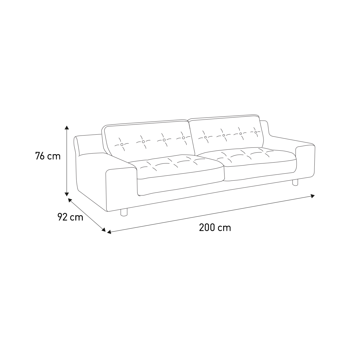 Hendricks Dusty Rose Velvet 3 Seater Sofa, Dusty Rose – image 7