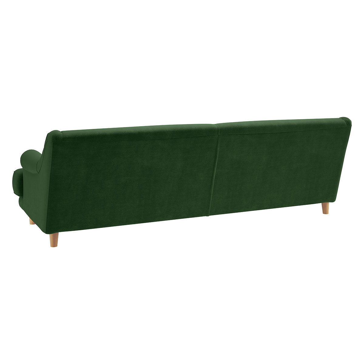 Townsend Moss Green Velvet 4 Seater Sofa, Moss Green – image 5