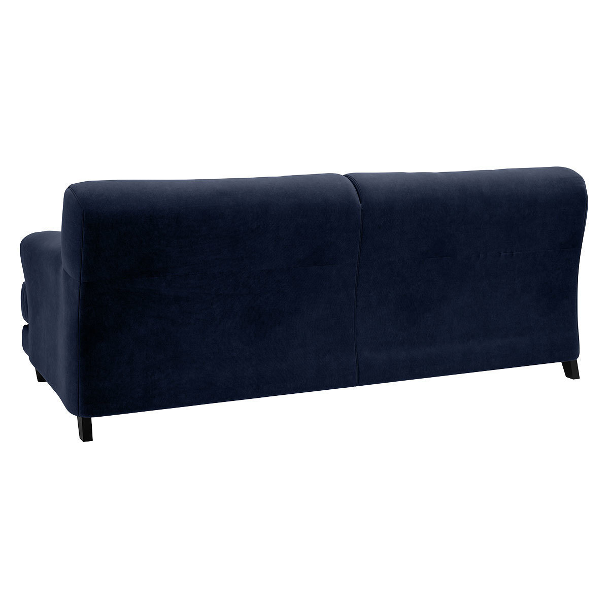 Askem Navy Blue Velvet 3 Seater Sofa, Dark Blue – image 5
