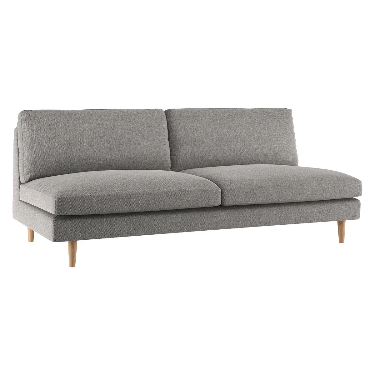 Teo Grey FaBric 3 Seat Sofa, Grey – image 3