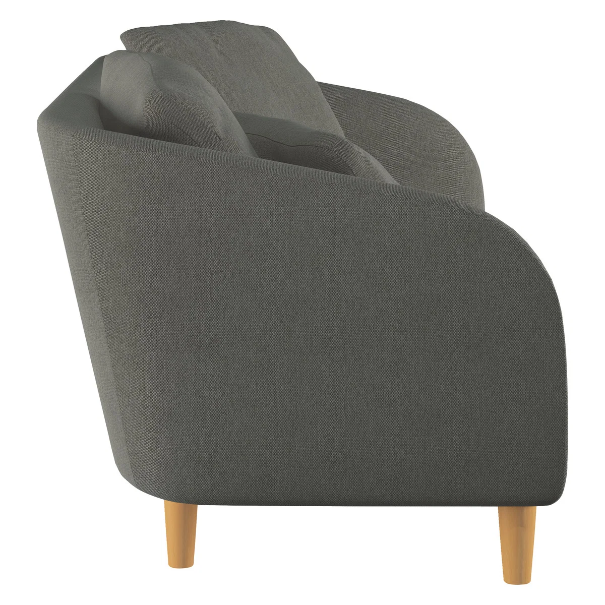 Colby Charcoal Grey FaBric 2 Seater Sofa, Charcoal – image 4
