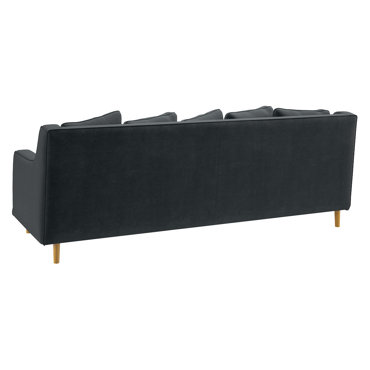 Swift Dark Grey Velvet 3 Seater Sofa, Grey – image 5