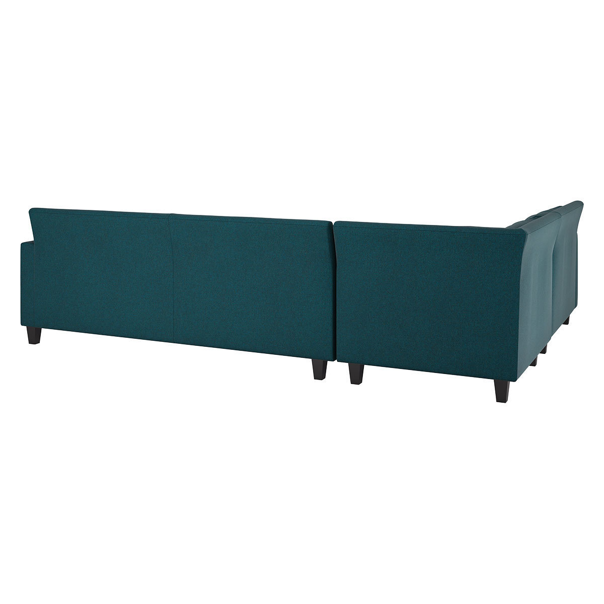 Chester Teal Green Tweed Wool Mix Right-Arm Corner Sofa, Dark Feet, Green – image 5