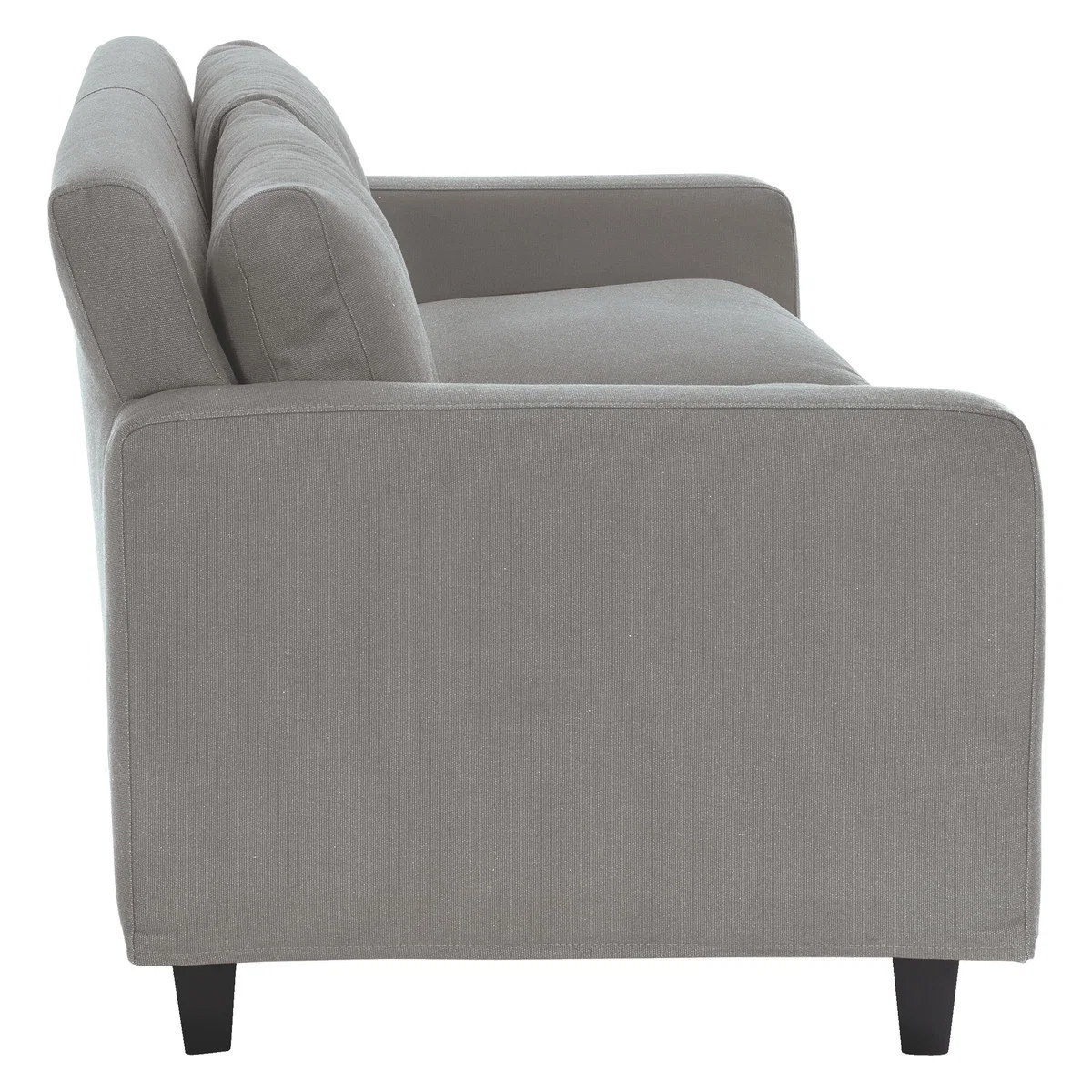Chester Grey FaBric 2 Seater Sofa, Dark Feet, Grey – image 4