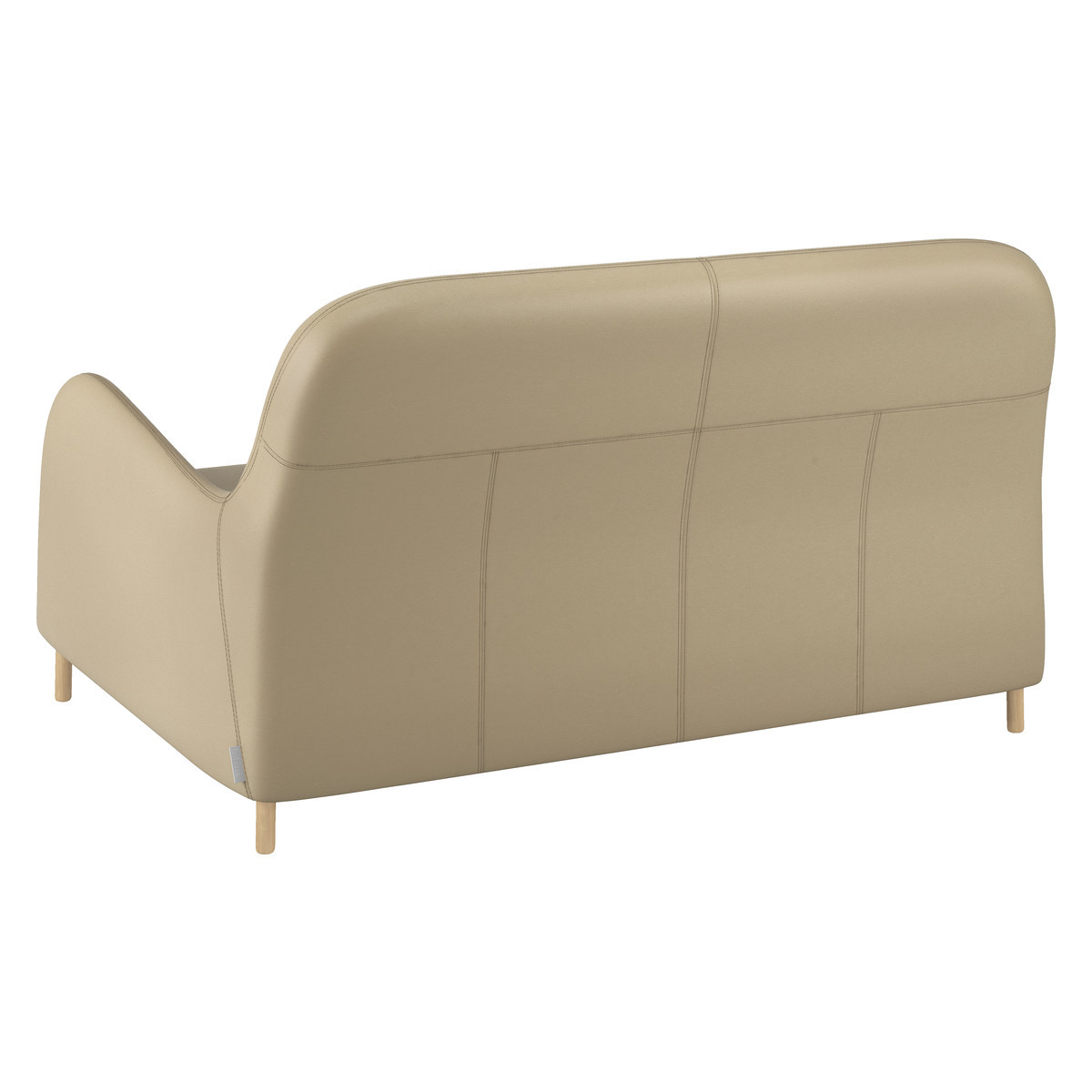 Smithfield Stone Leather 2 Seater Sofa, Stone – image 4