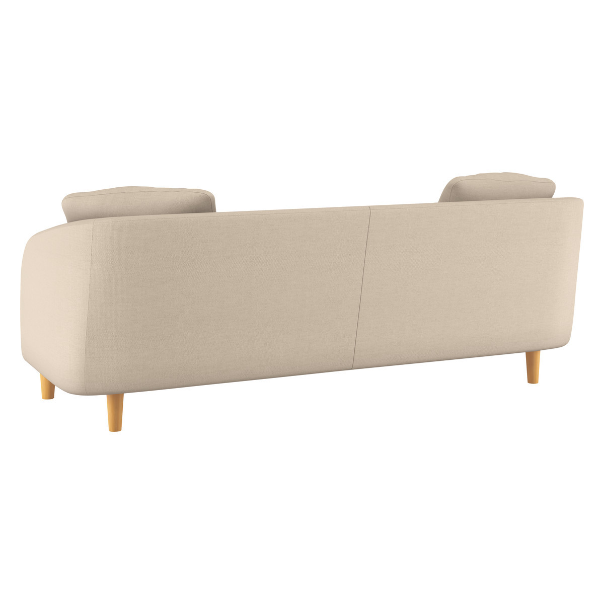 Colby Natural Italian Woven FaBric 3 Seater Sofa, Natural – image 5