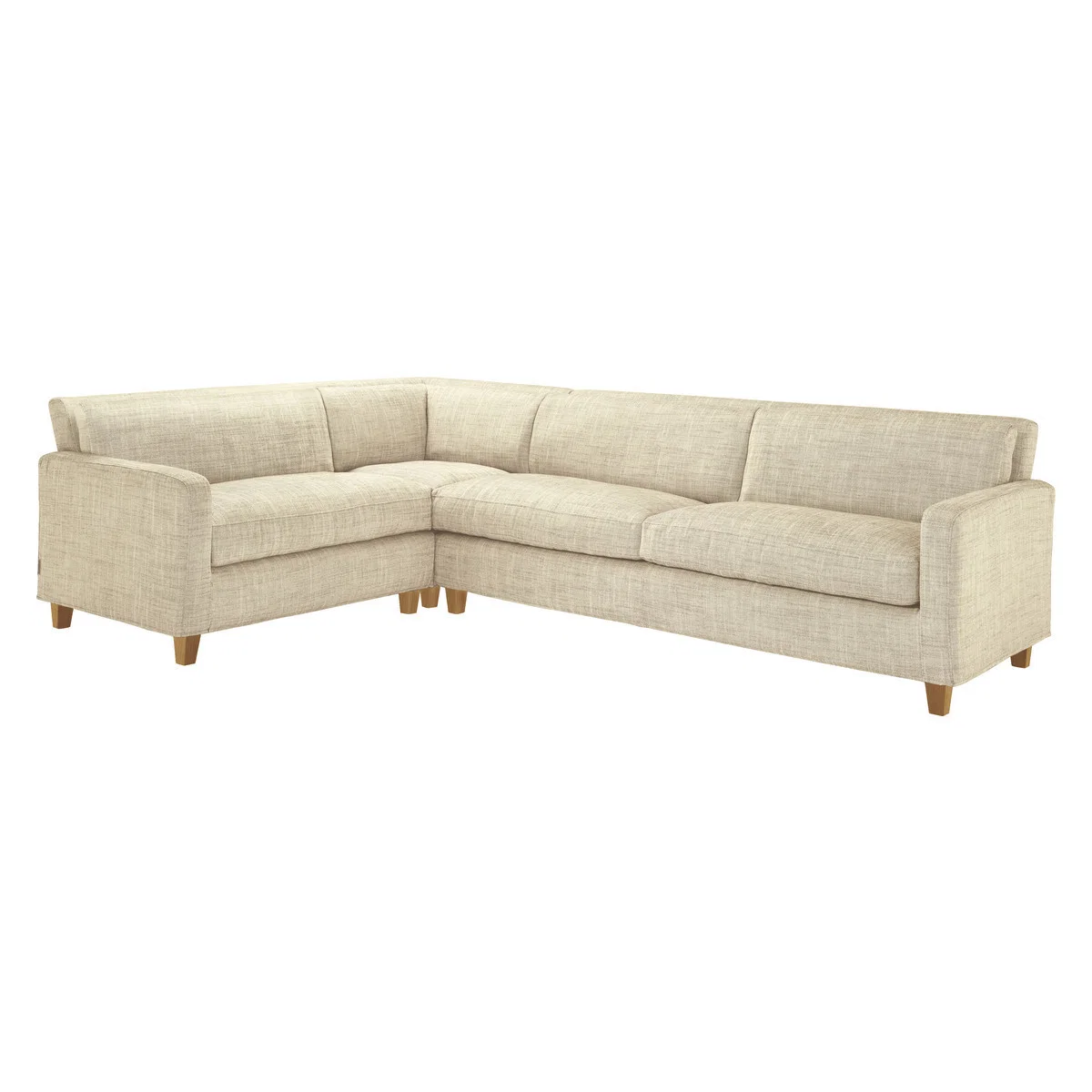 Chester Natural Italian Woven FaBric Right-Arm Corner Sofa, Natural – image 3