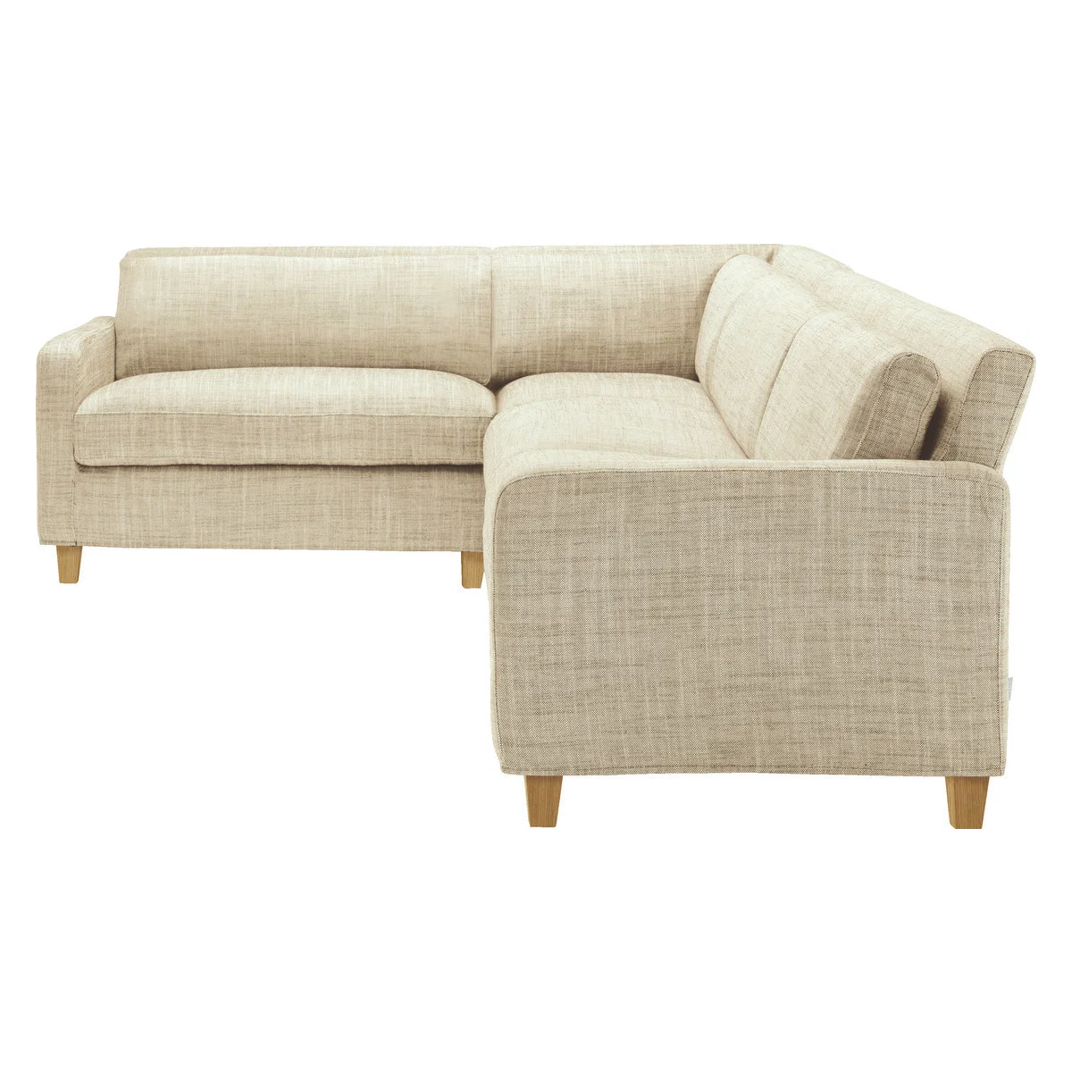 Chester Natural Italian Woven FaBric Right-Arm Corner Sofa, Natural – image 4