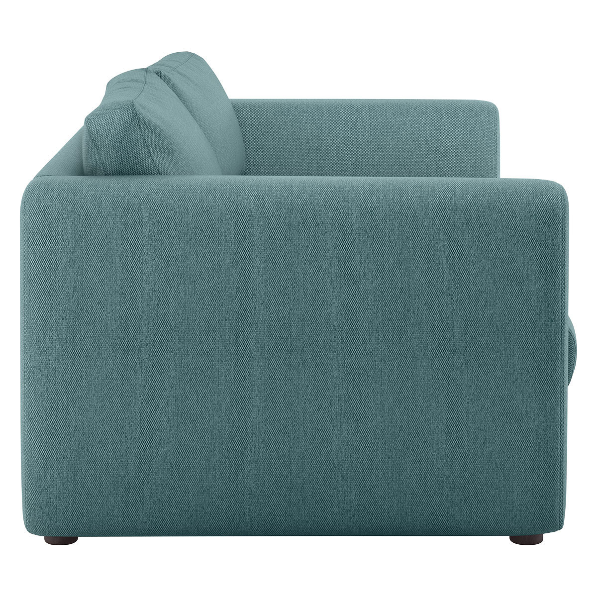 Joshua Teal Blue FaBric 2 Seat Sofa, Blue – image 4